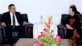 Phó Chủ tịch nước Nguyễn Thị Doan tiếp các lãnh đạo Mauritius, Tunisia và Haiti