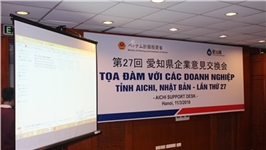 Tọa đàm với các doanh nghiệp tỉnh AICHI Nhật Bản khu vực phía Bắc