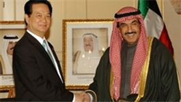 Thủ tướng Nguyễn Tấn Dũng tiếp Thủ tướng Kuwait